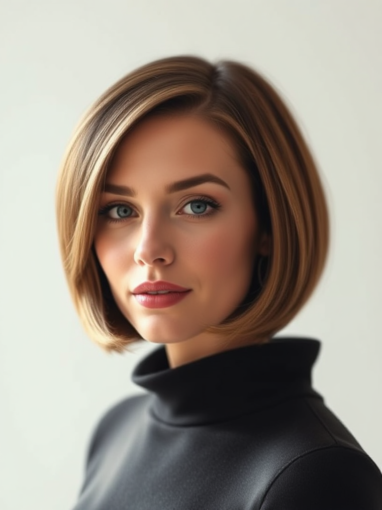 Chin-Length Hair for Oval Faces