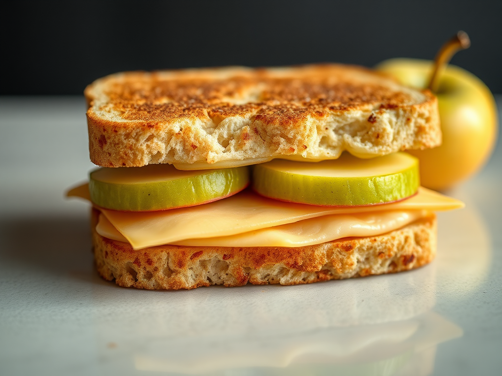 Image for Apple and Cheese Sandwiches