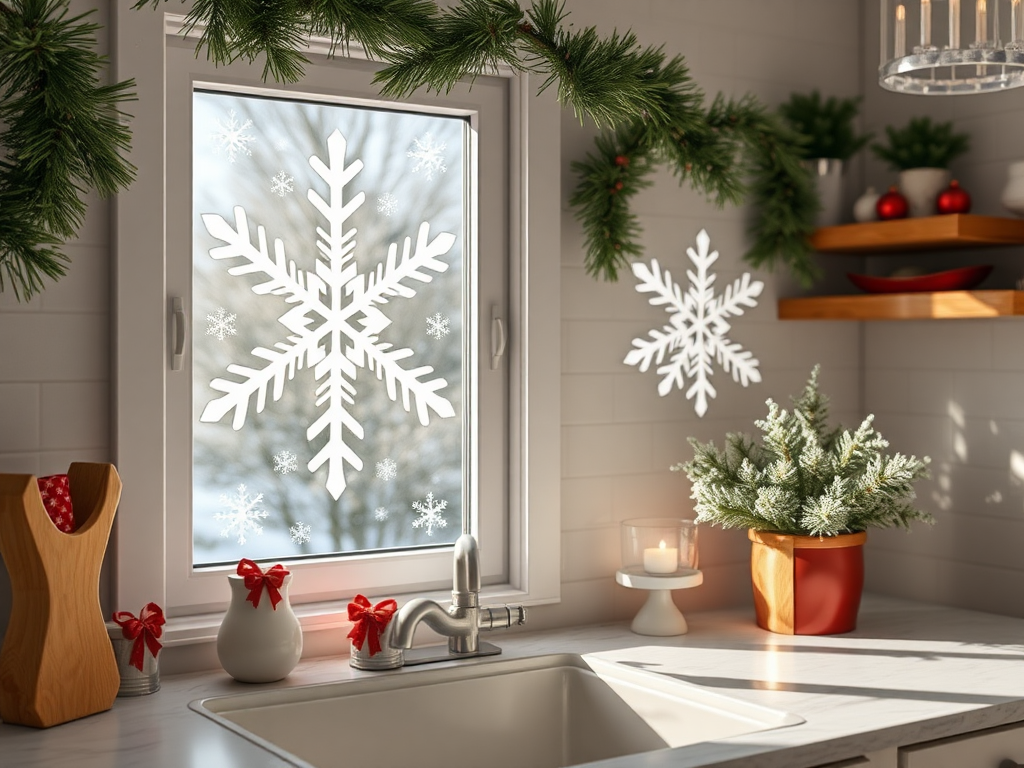 Image for Snowflake Window Clings