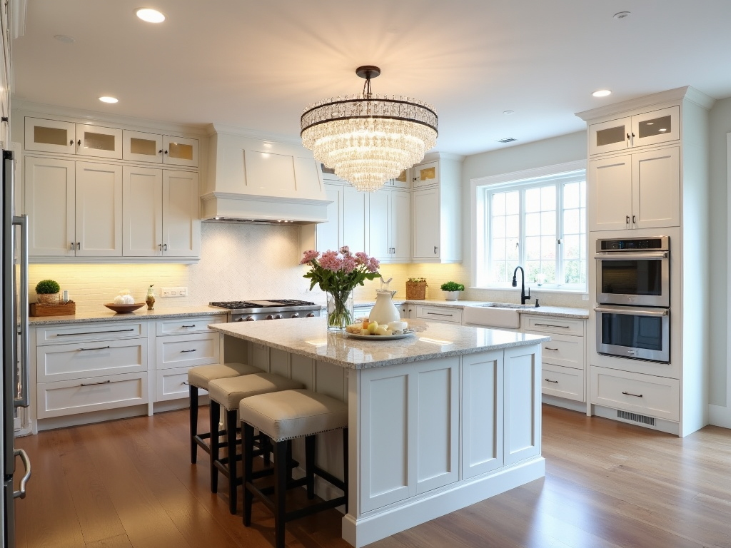 Transform Your Space: Elegant Kitchens with Crystal Chandeliers