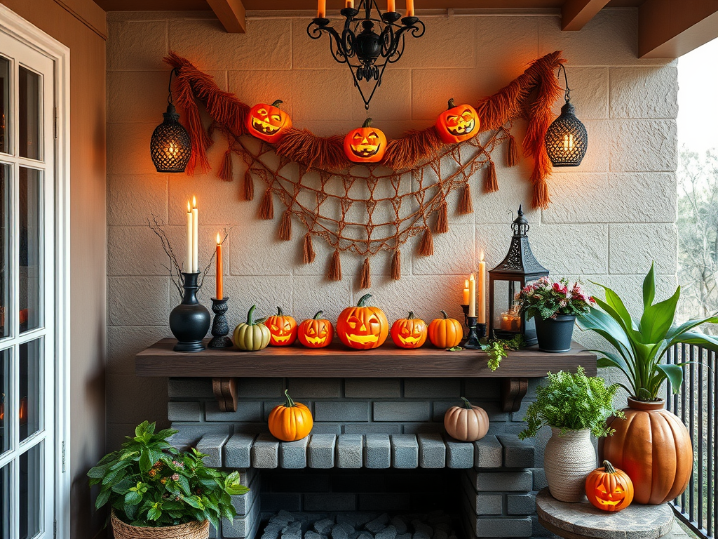 Image for Boho Halloween Mantel