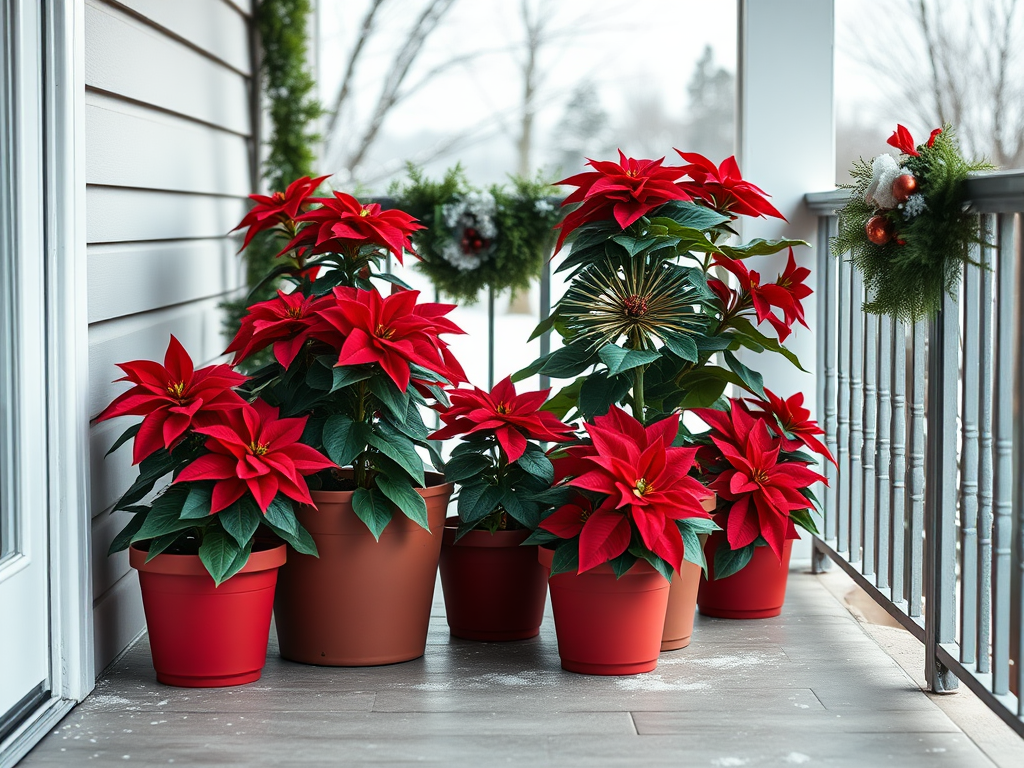 Image for Potted Poinsettias: