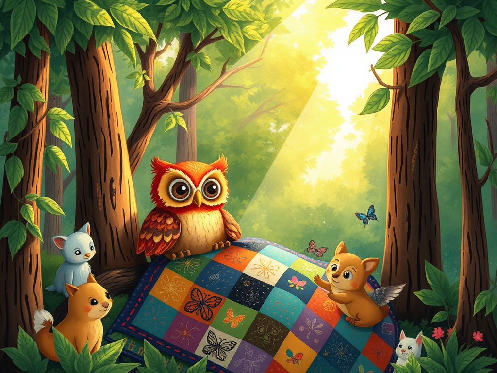 The Tomato Colored Owl and the Quilt of Dreams