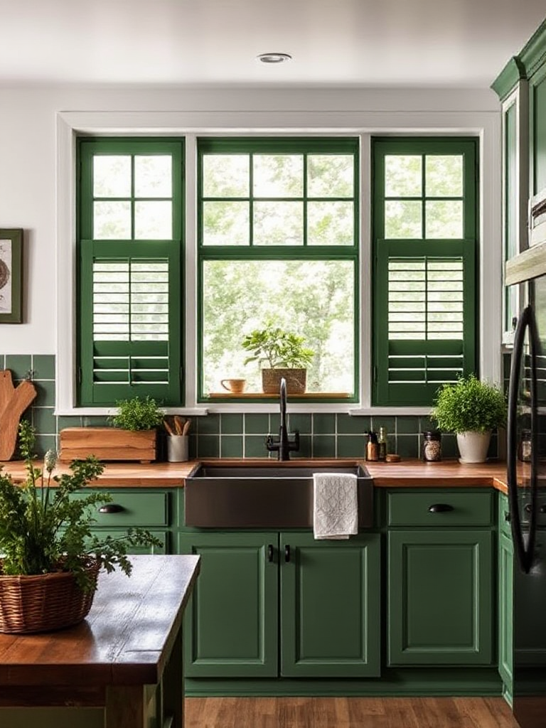 Green Color Kitchen Ideas