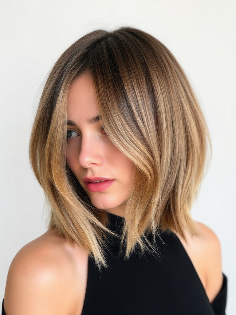 Textured Medium-Length Haircuts