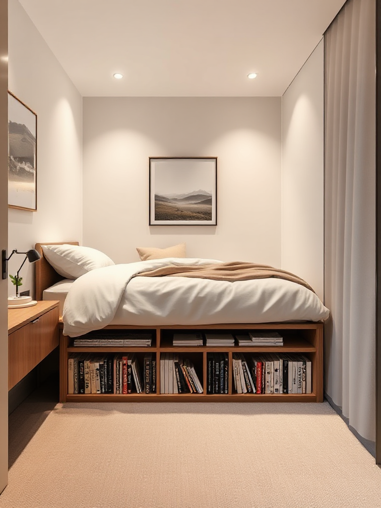 Bedroom Bookshelves Ideas