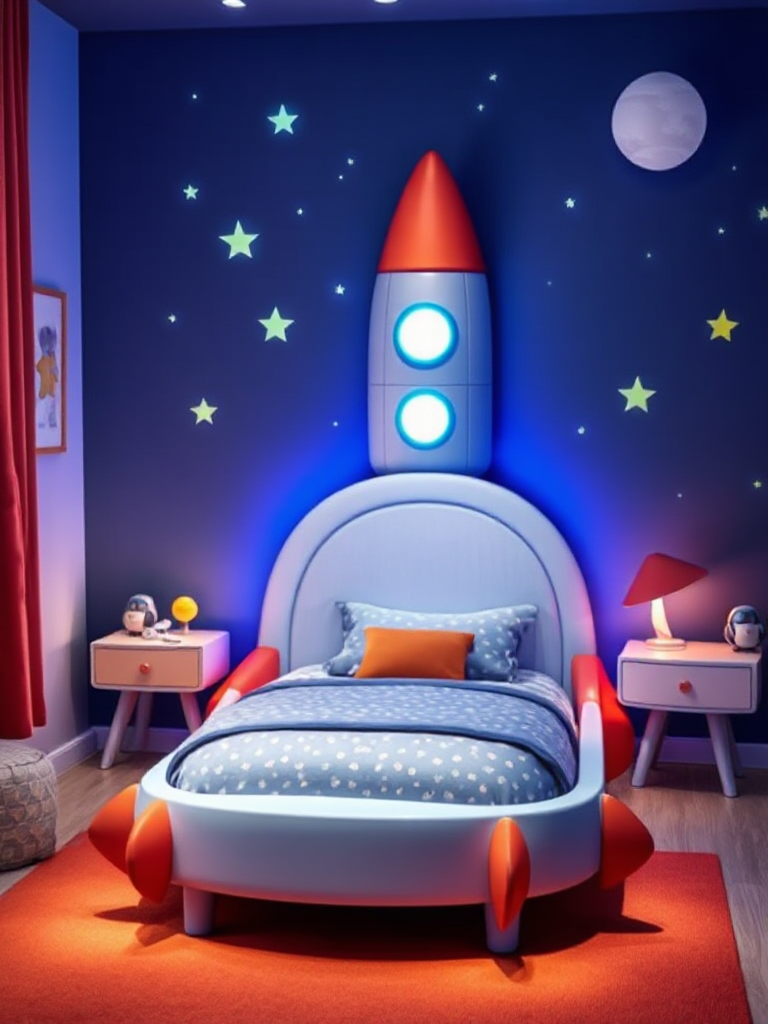 Space Themed Bedroom Ideas For Boy Toddlers