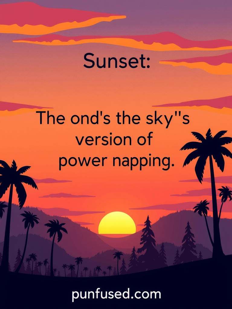 sunset puns