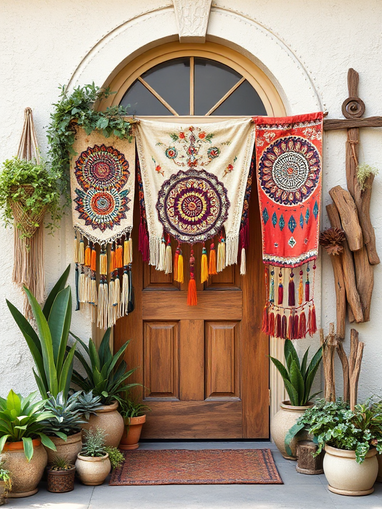 Boho Front Door Decor Ideas