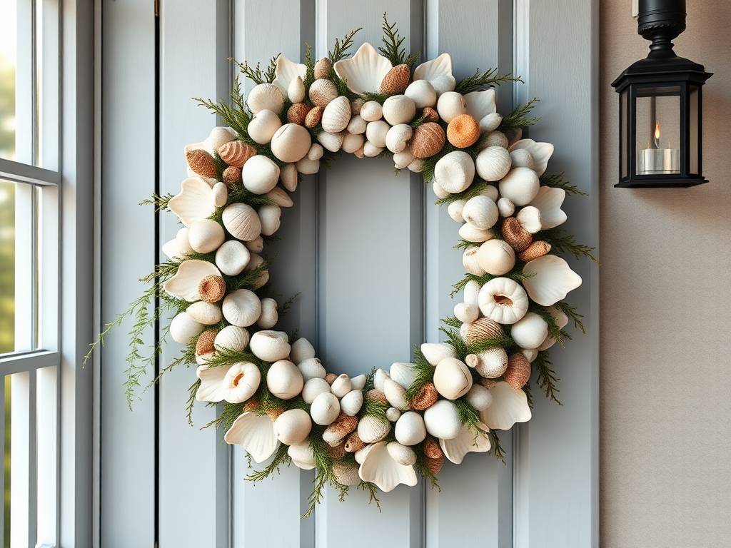 Image for Coastal Seashell Wreath: