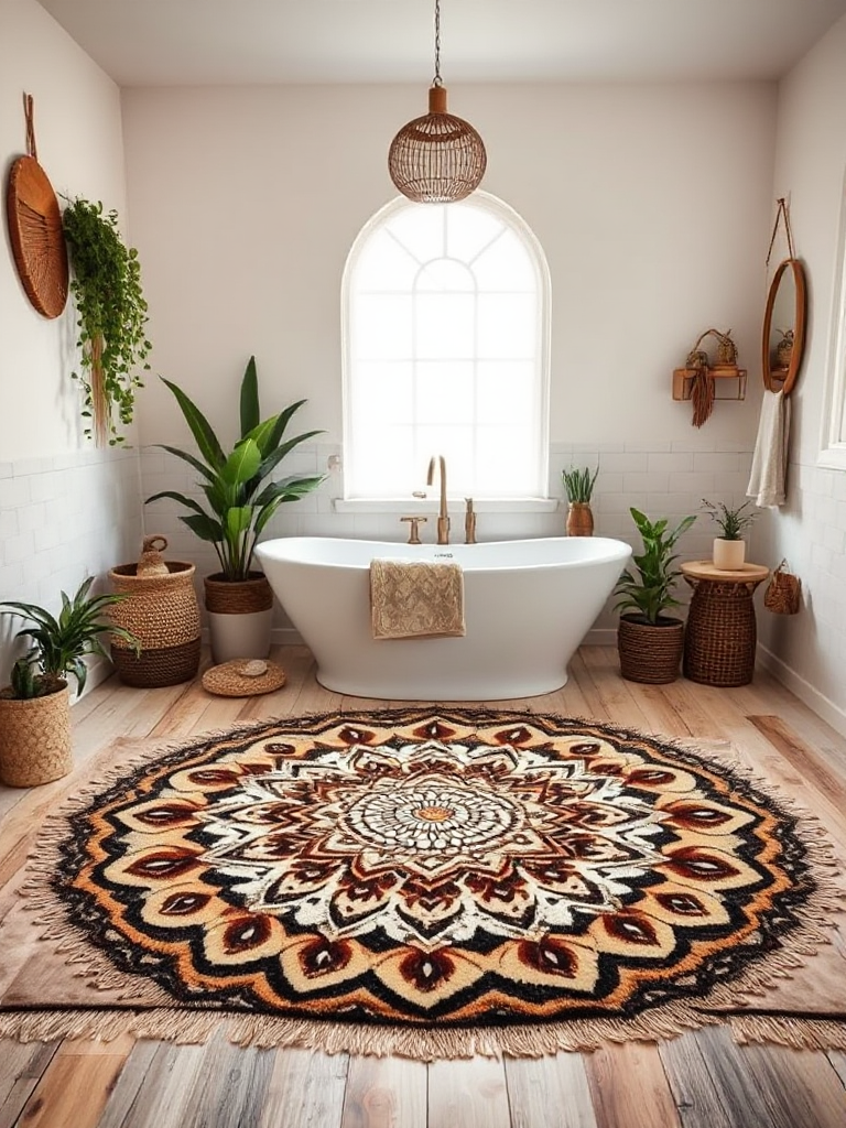 Boho Bathroom Rug Ideas