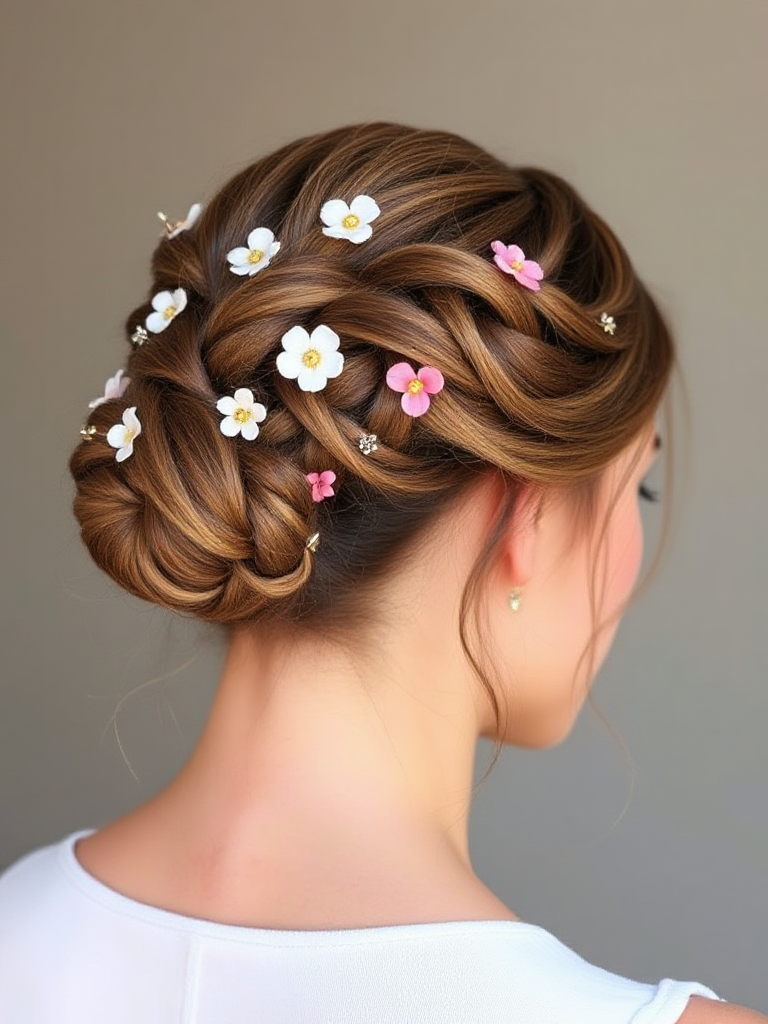 Braided Updo for Short Hair