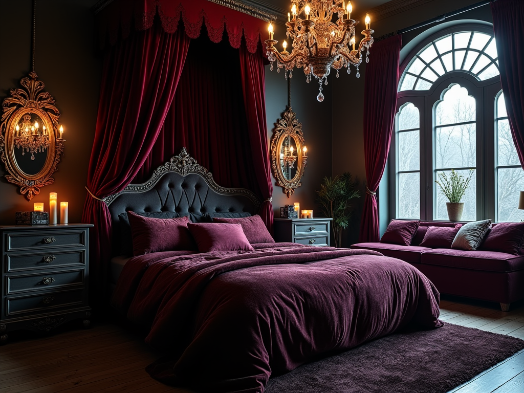 Romantic Gothic Bedroom Inspirations: Embrace the Darkness