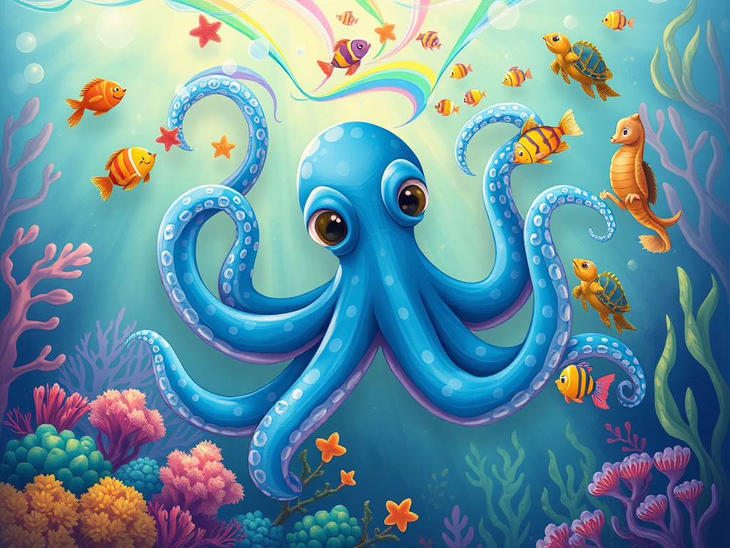 Benny the Colorful Octopus