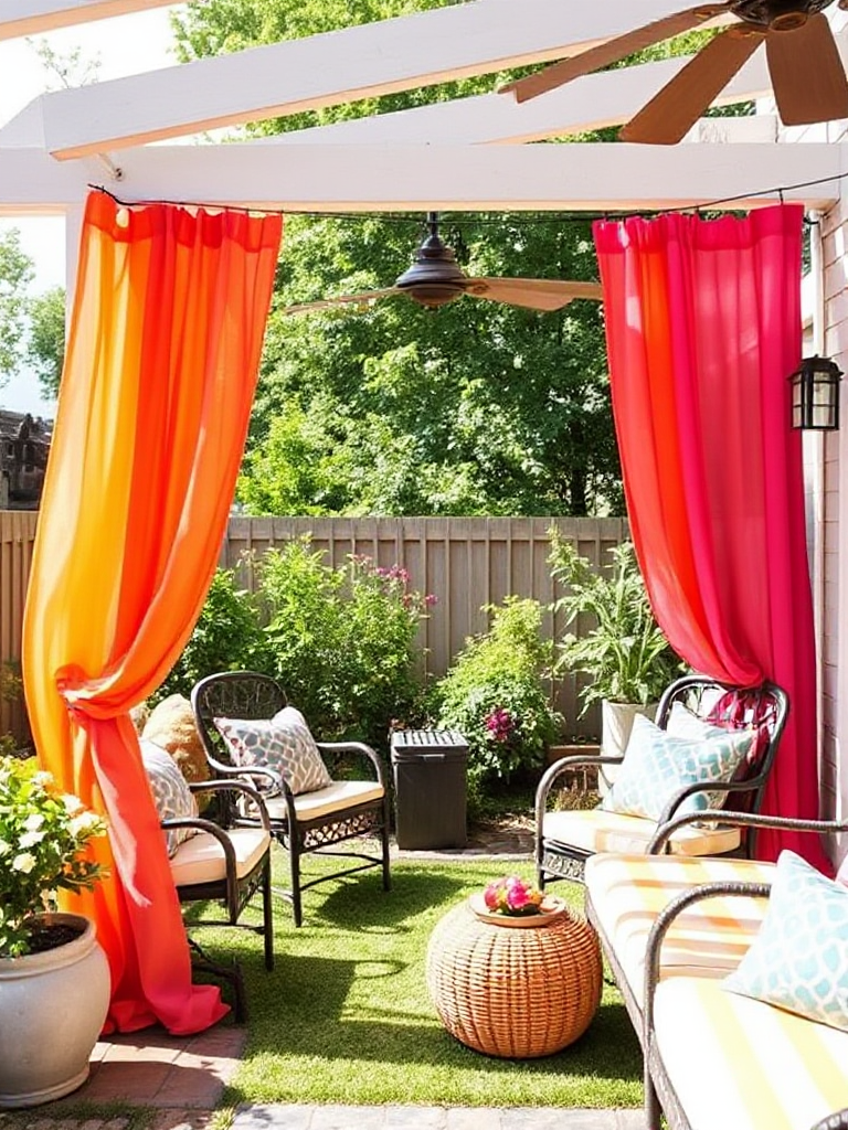 Backyard Patio Curtain Ideas