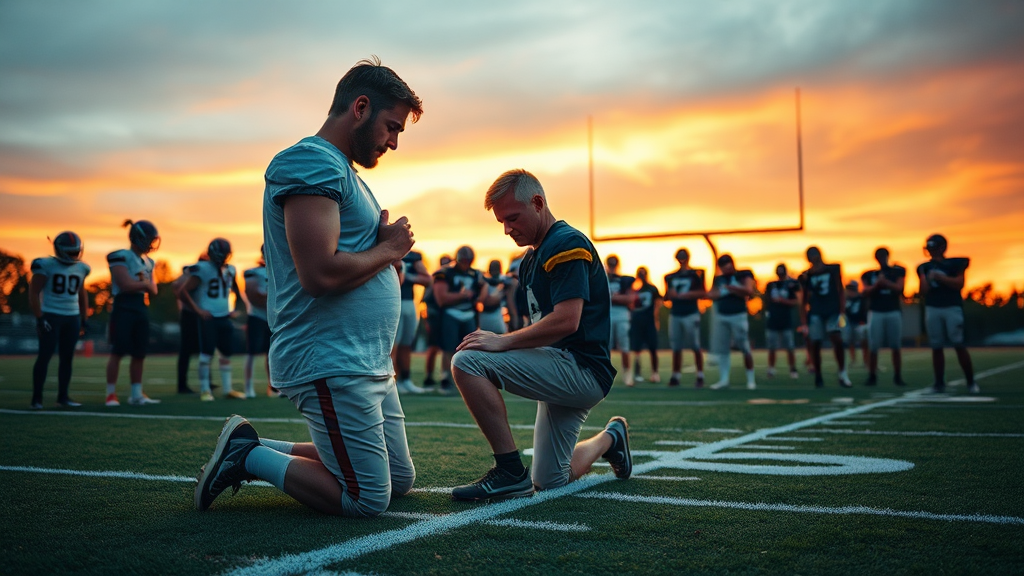 기도하는 코치의 이미지