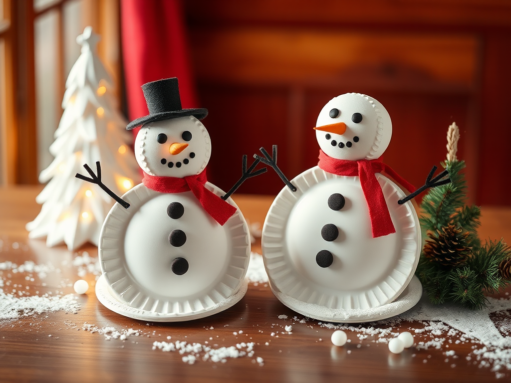 Image for Paper Plate Snowmen: