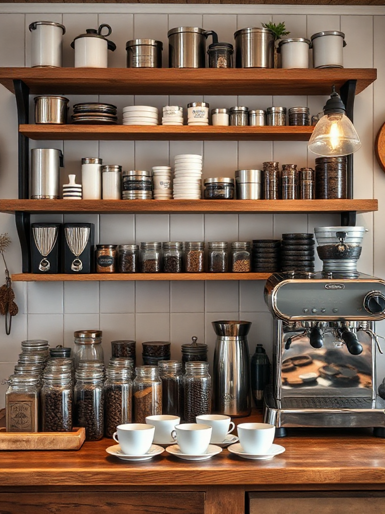 Farmhouse coffee bar ideas