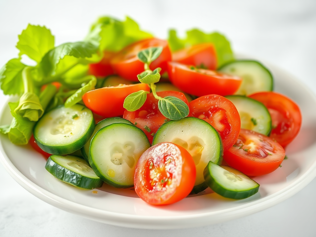 Image for Classic Cucumber Tomato Salad