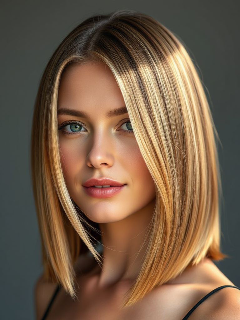 Shoulder-Length Straight Hairstyles