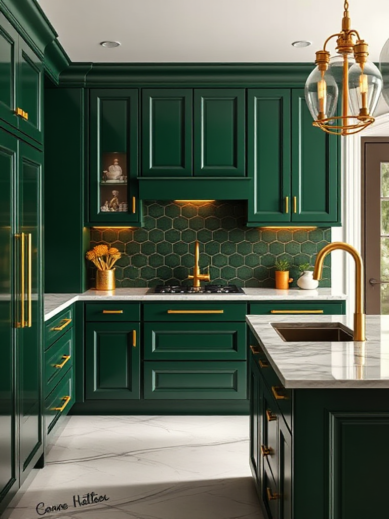 Green Color Kitchen Ideas