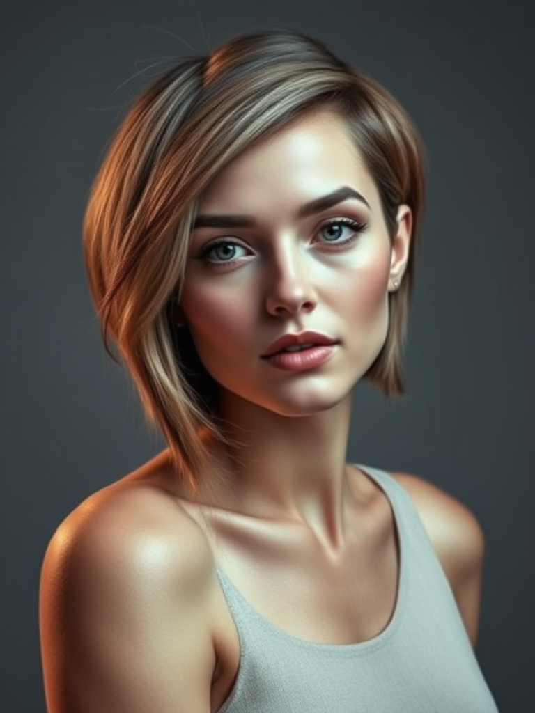 Chin-Length Asymmetrical Haircut