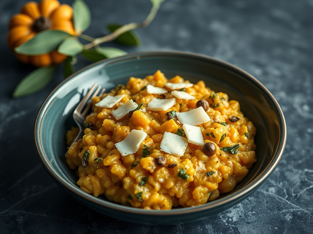 Image for Pumpkin Risotto with Sage and Parmesan: