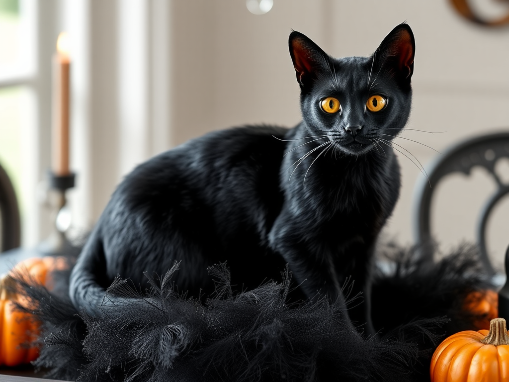 Image for Black Cat Centerpiece