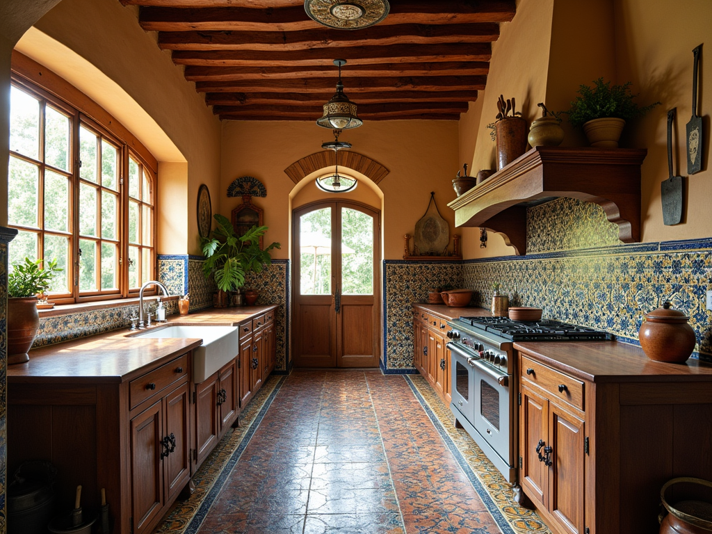 Enchanting Moroccan-Style Kitchen with Farmhouse Flair