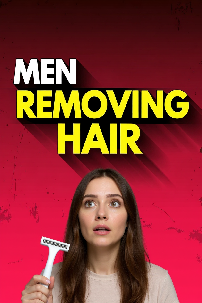 Men removing hair