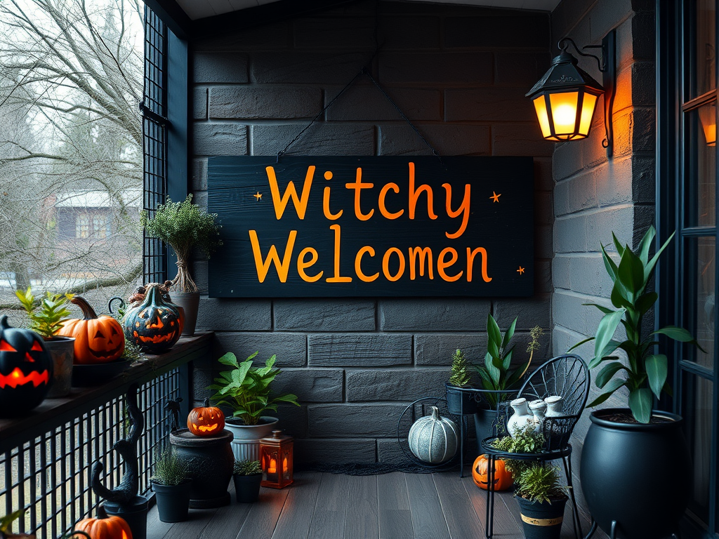 Image for Witchy Welcome Sign