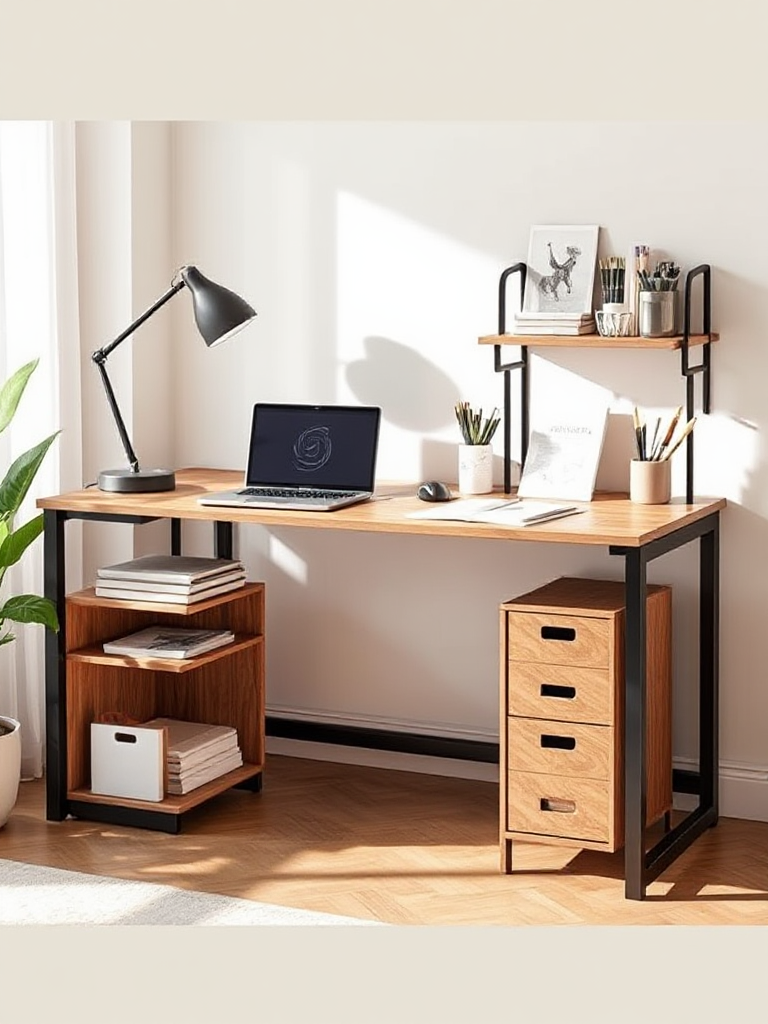 Small Home Office Double Desk