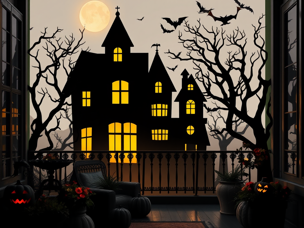 Image for Haunted House Silhouette