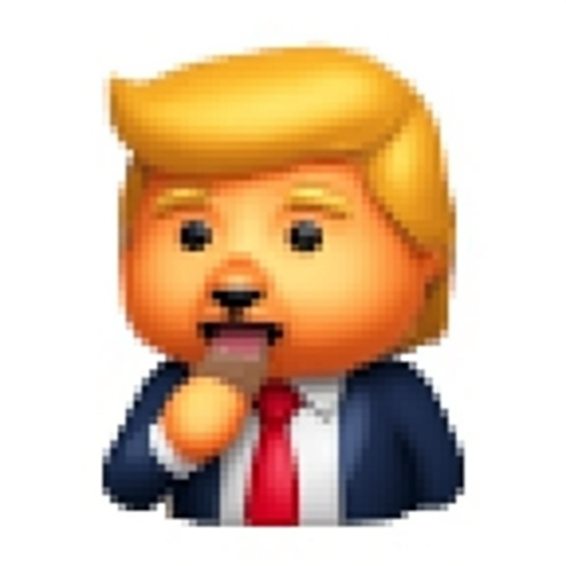 Donald Trump eating a dog 