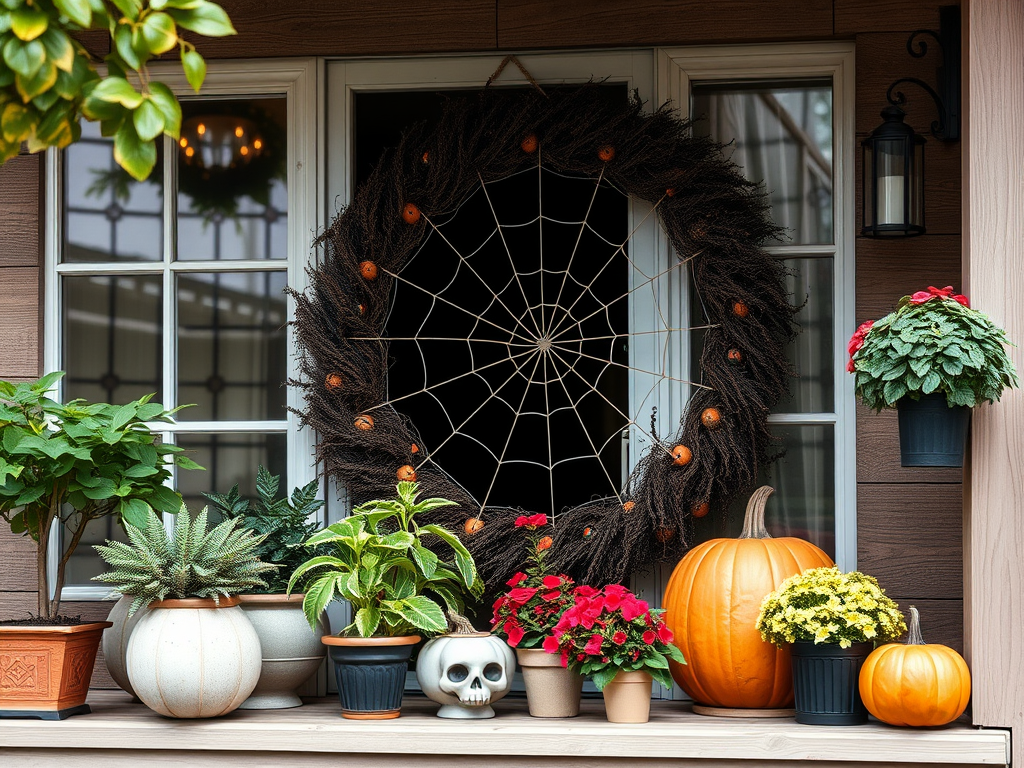 Image for Spooky Spiderweb Wreath