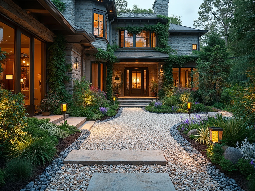 Decorative Pebble Bed