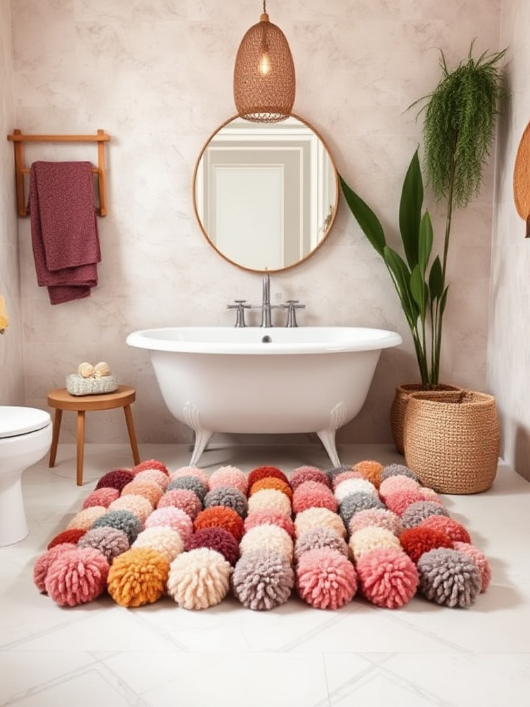 Boho Bathroom Rug Ideas