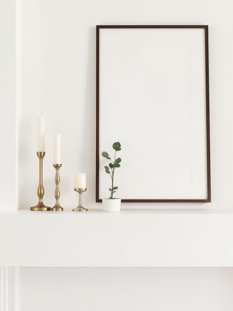 Minimalist Mantel Decorating Ideas