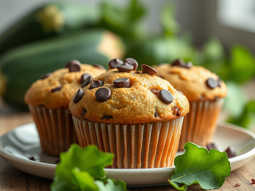 Image for Zucchini and Chocolate Chip Muffins: