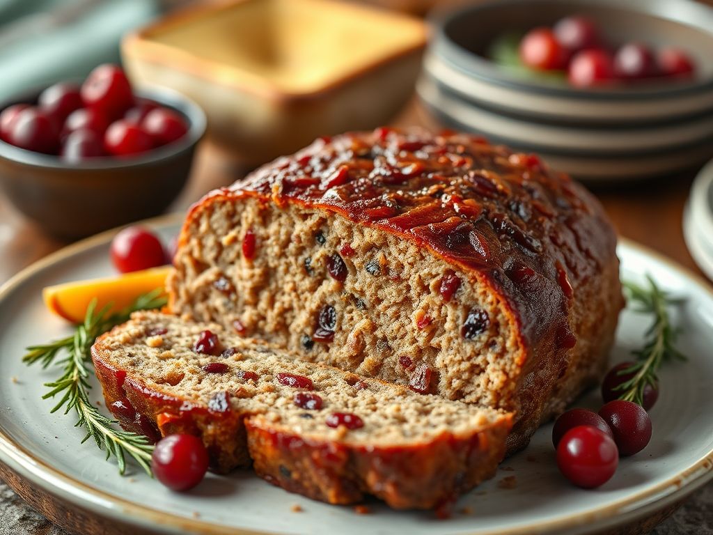 Image for Turkey and Cranberry Meatloaf: