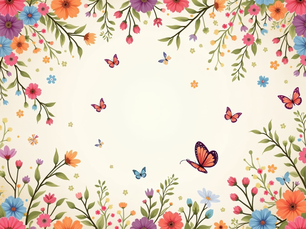 Whimsical Blossoms: Enchanting Wallpaper Designs