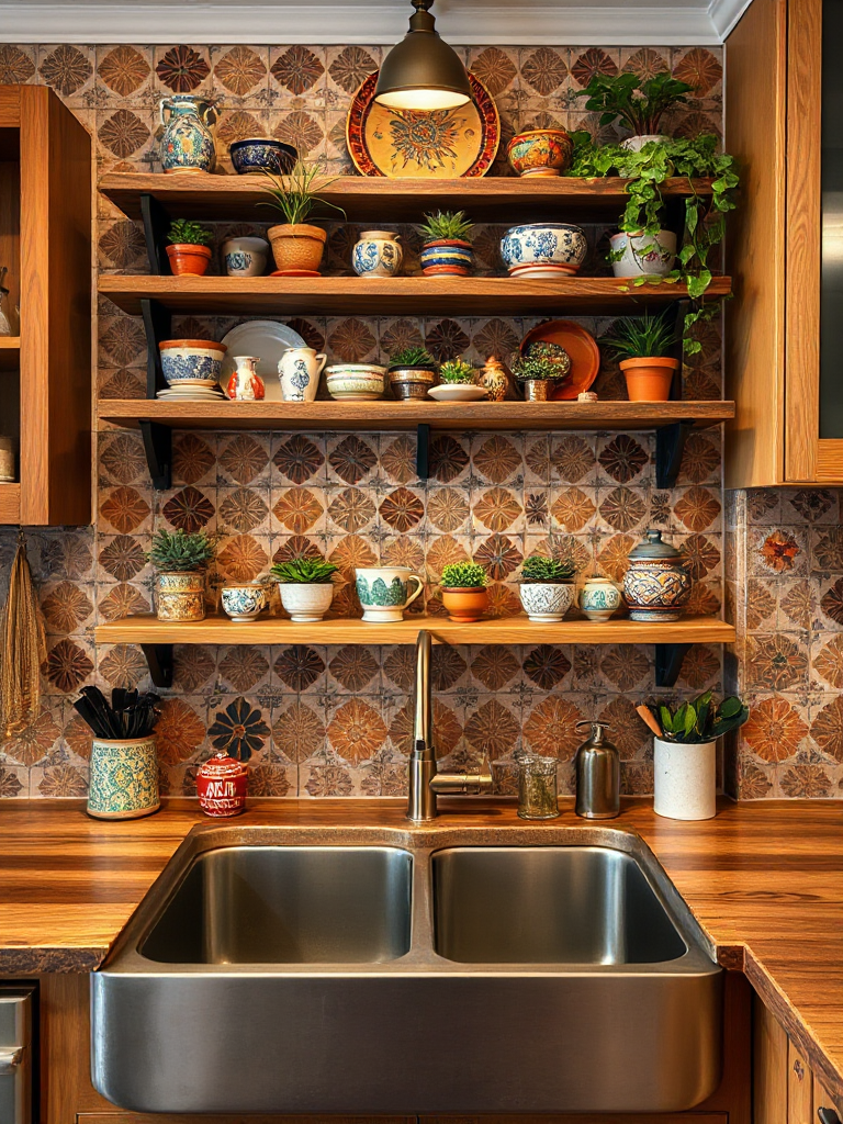 Bohemian Kitchen Sink Inspirations