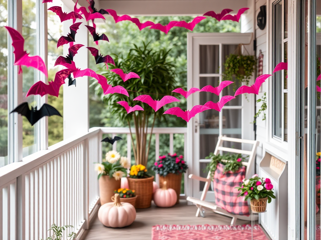 Image for Pink Bat Garland: