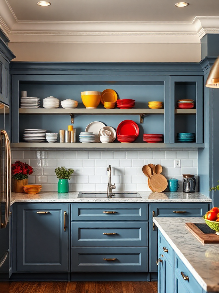 Stunning blue-gray kitchen cabinet ideas