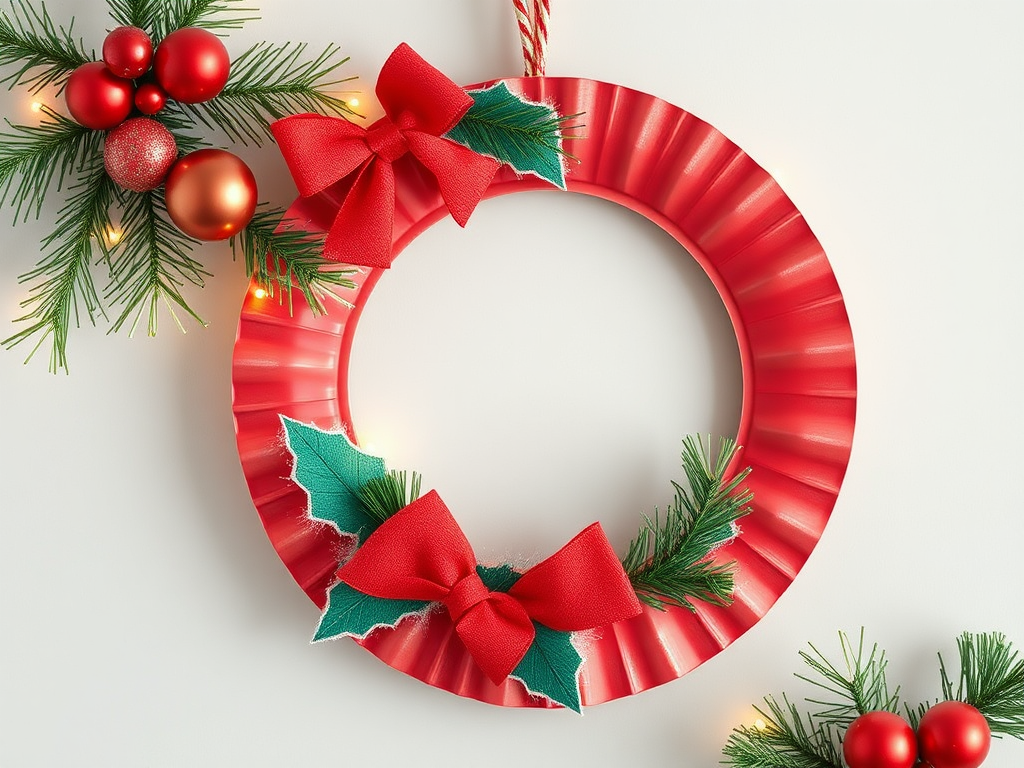 Image for Paper Plate Christmas Wreaths: