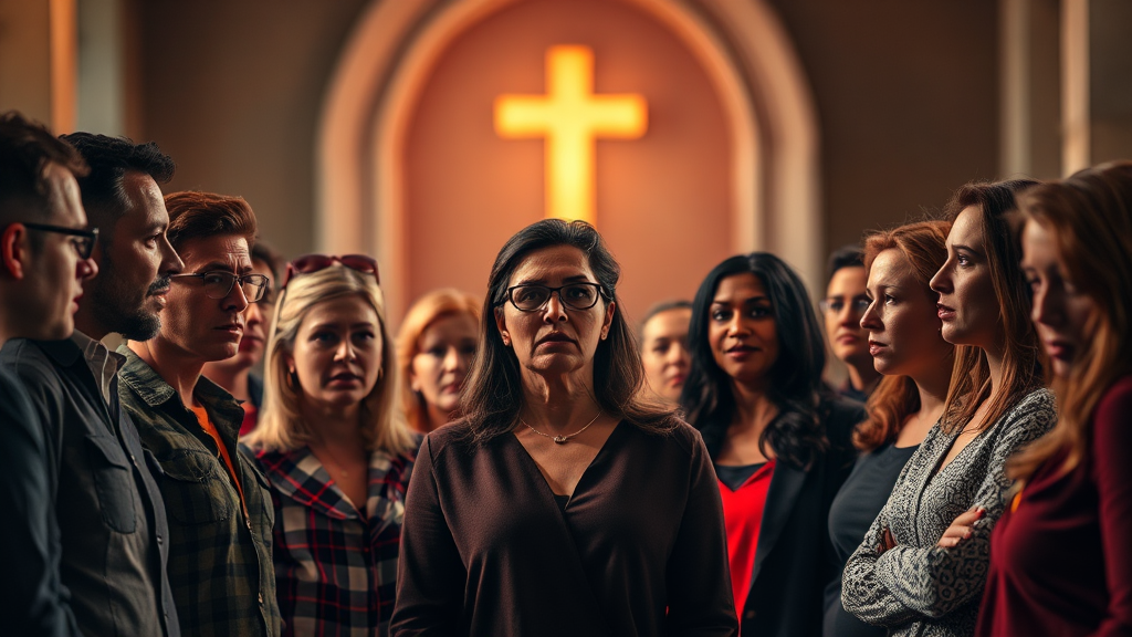 교회의 역할을 설명하는 이미지.