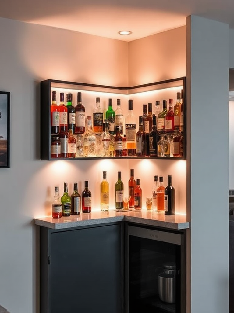 Home Bar Shelf Ideas