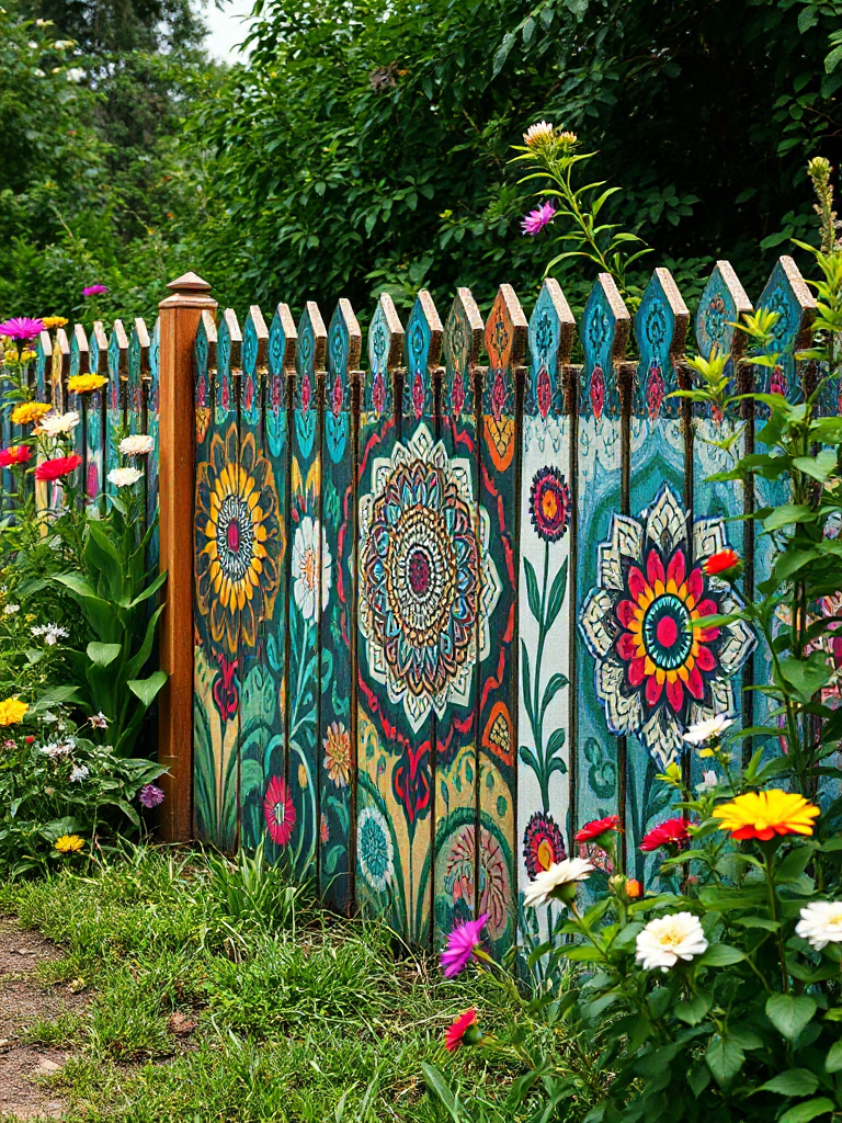 Boho Garden Fence Ideas