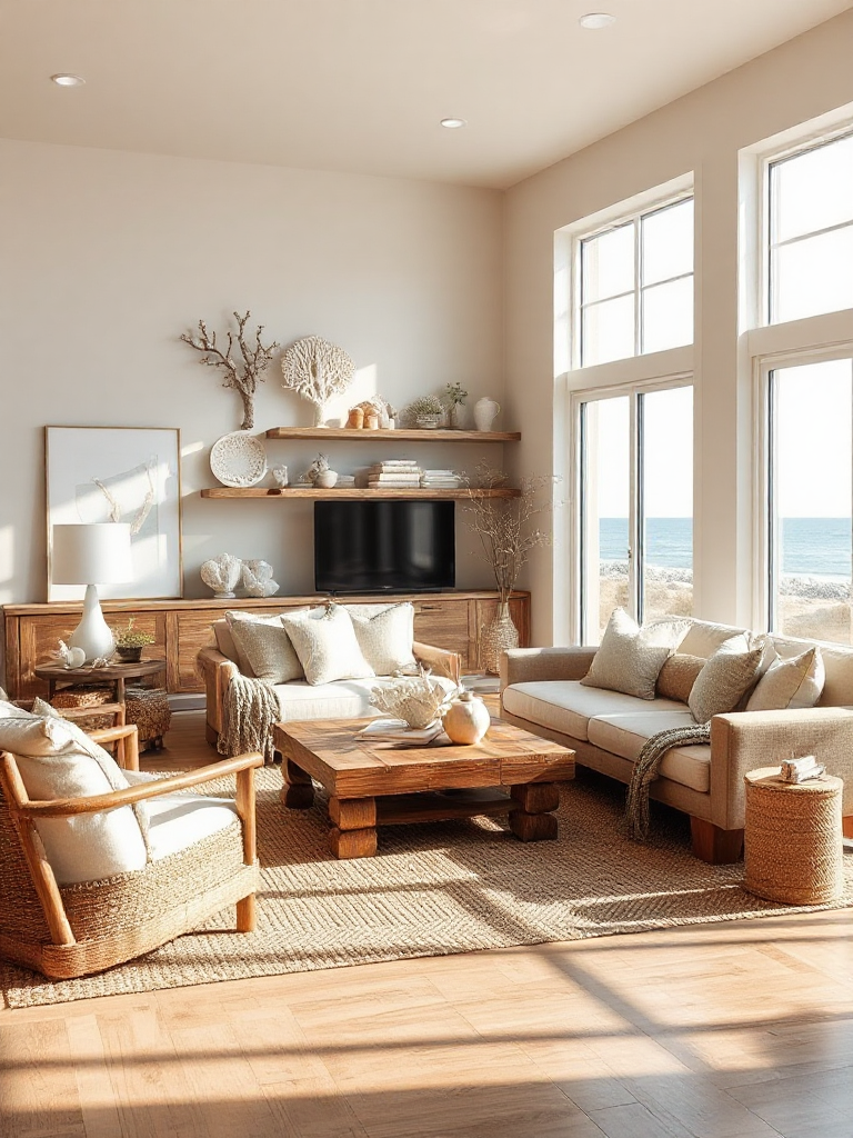 Breathtaking coastal living room ideas