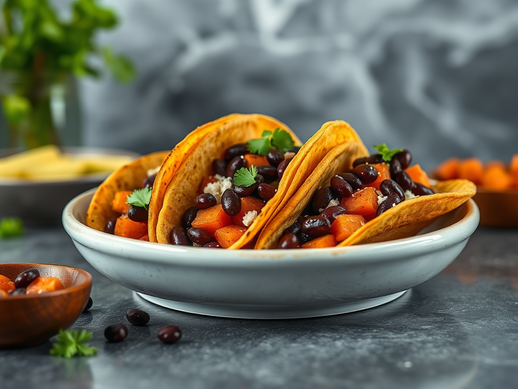 Image for Black Bean and Sweet Potato Tacos